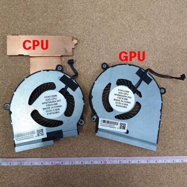 액정도매(LCD도매),쿨링팬 HP 15-DC FAN CPU 용 & GPU 용 (새제품에서 탈거한제품)