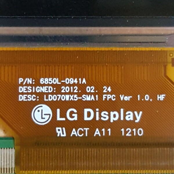 액정도매(LCD도매),LCD터치스크린 LD070WX5-SM01 6850L-0941A WXGA+ 900(RGB)*1440 7.0