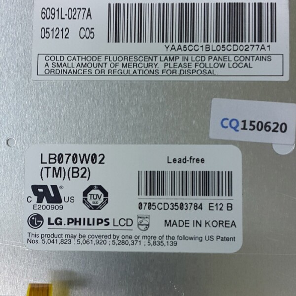 액정도매(LCD도매),LB070W02(TM)(B2) 6850L-0089A LB070W02 FPC 2005-01-26