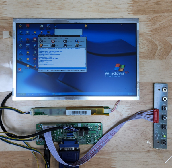 액정도매(LCD도매),DIY 8.9 인치 소형 모니터  액정 + RGB IN AD보드 HT089WX1-100