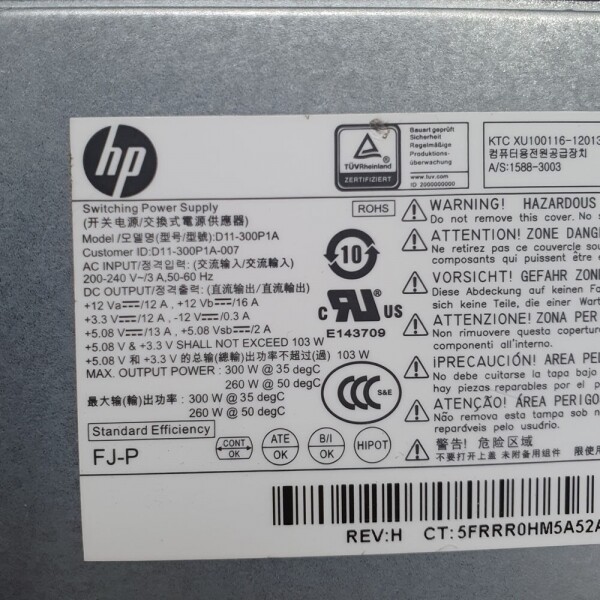 액정도매(LCD도매),파워 HP D11-300N1A 849648-002 300W HP 550 405 G2 400 G2 Power Supply